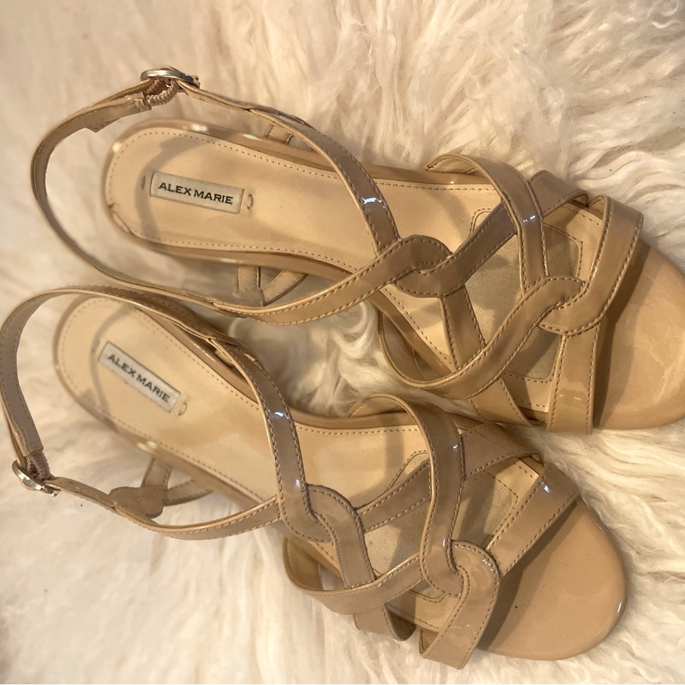 Alex Marie Women’s 8.5 Demi Wedge low heal dress shoes